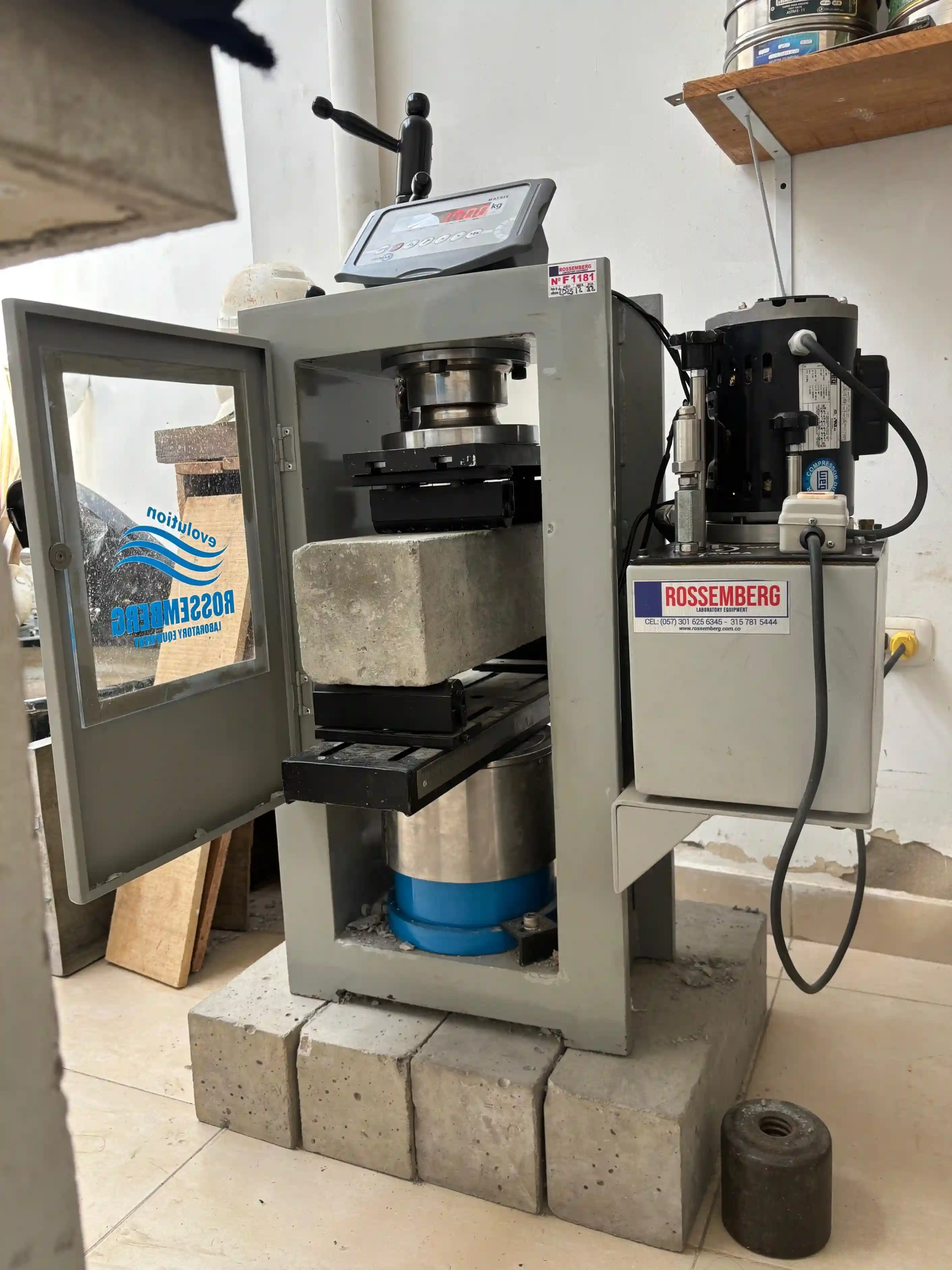 Prueba no destructiva con esclerómetro digital